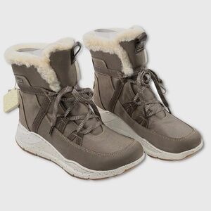 Bionica Olesha All-Weather Boots - NEW Womens Size 7 Taupe Green - #46679-CL1